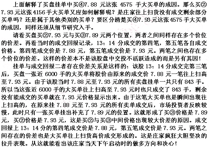 庄家启动拉升信号分析