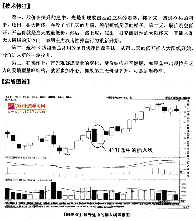 拉升途中插入线