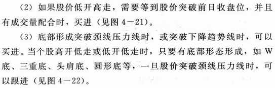 盘中选股与买点选择