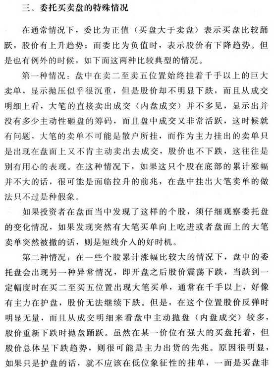 委托买卖盘图解分析