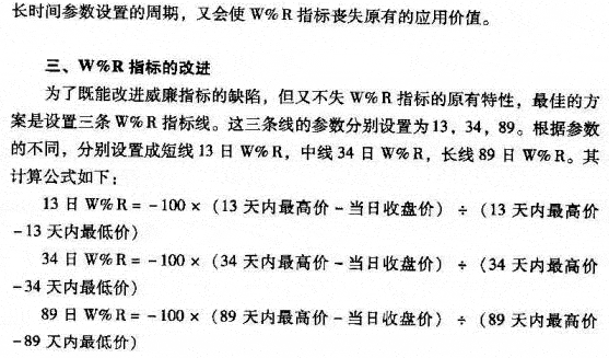 威廉指标的改进及其应用