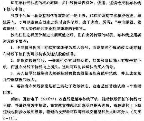 运用布林线抄底技巧