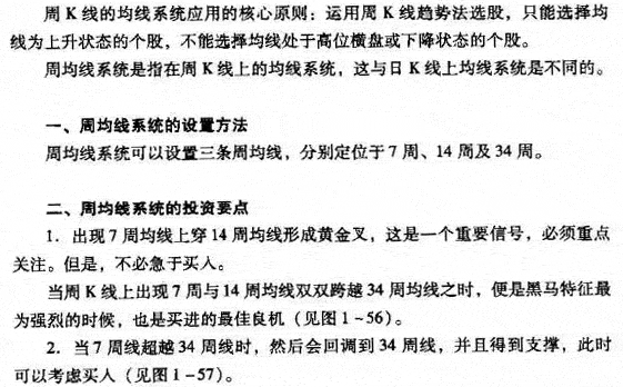 周K线均线应用技巧