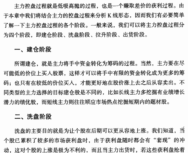 主力控盘过程解析