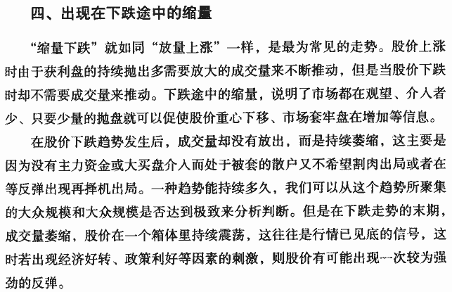 缩量的市场含义