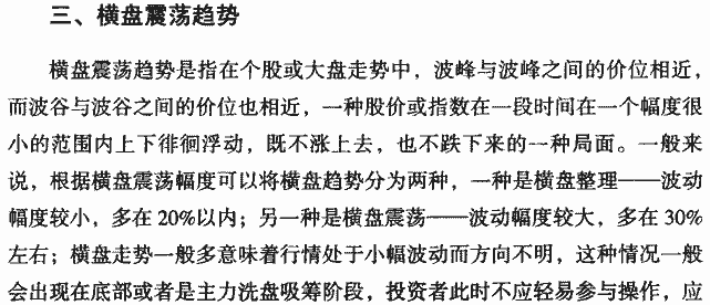 市场的三种趋势